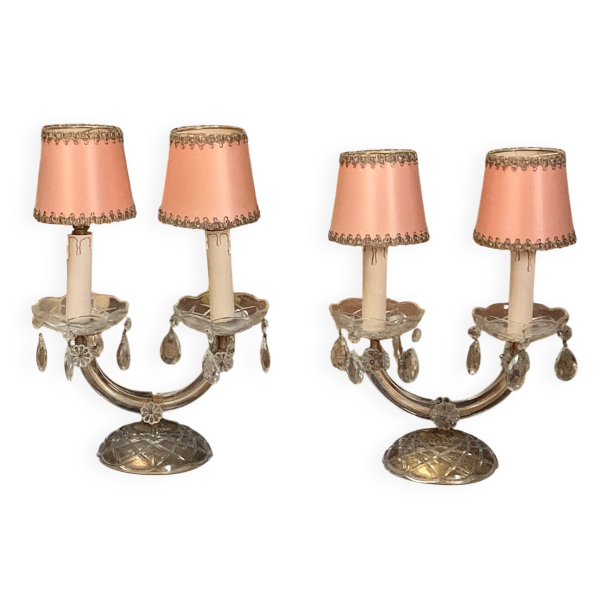 Pair of Maria Theresa candelabra.