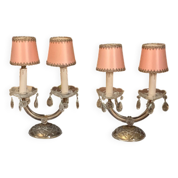 Pair of Maria Theresa candelabra.