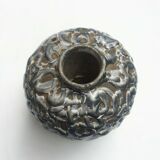 Vase boule en céramique émaillée de coulures  La Charentaise