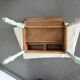 Coiffeuse / Bureau rénové et Tabouret velours, Touche Naturelle Moderne