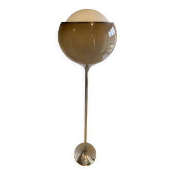 Chrome floor lamp Guzzini vintage 1960