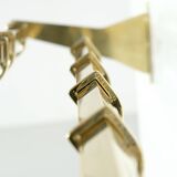 Complete brass coat rack, Italy 1950s.