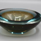 Cendrier vintage sommerso verre de murano flavio poli seguso italie 1970