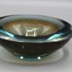 Cendrier vintage sommerso verre de murano flavio poli seguso italie 1970