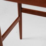 Midcentury Danish dressing table in teak by Dyrlund with ottoman by Spøttrup 1960s