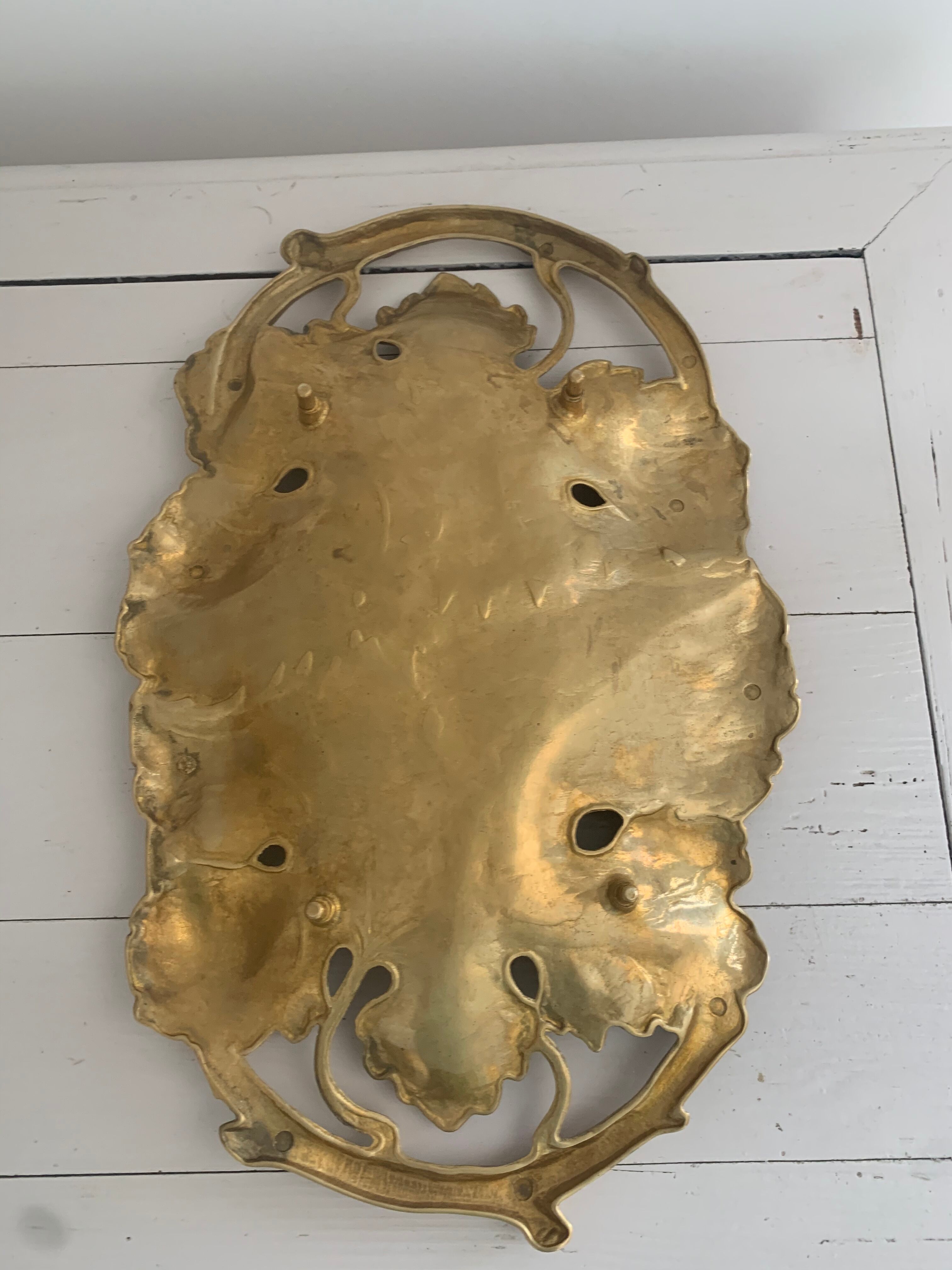Brass Art Nouveau dish