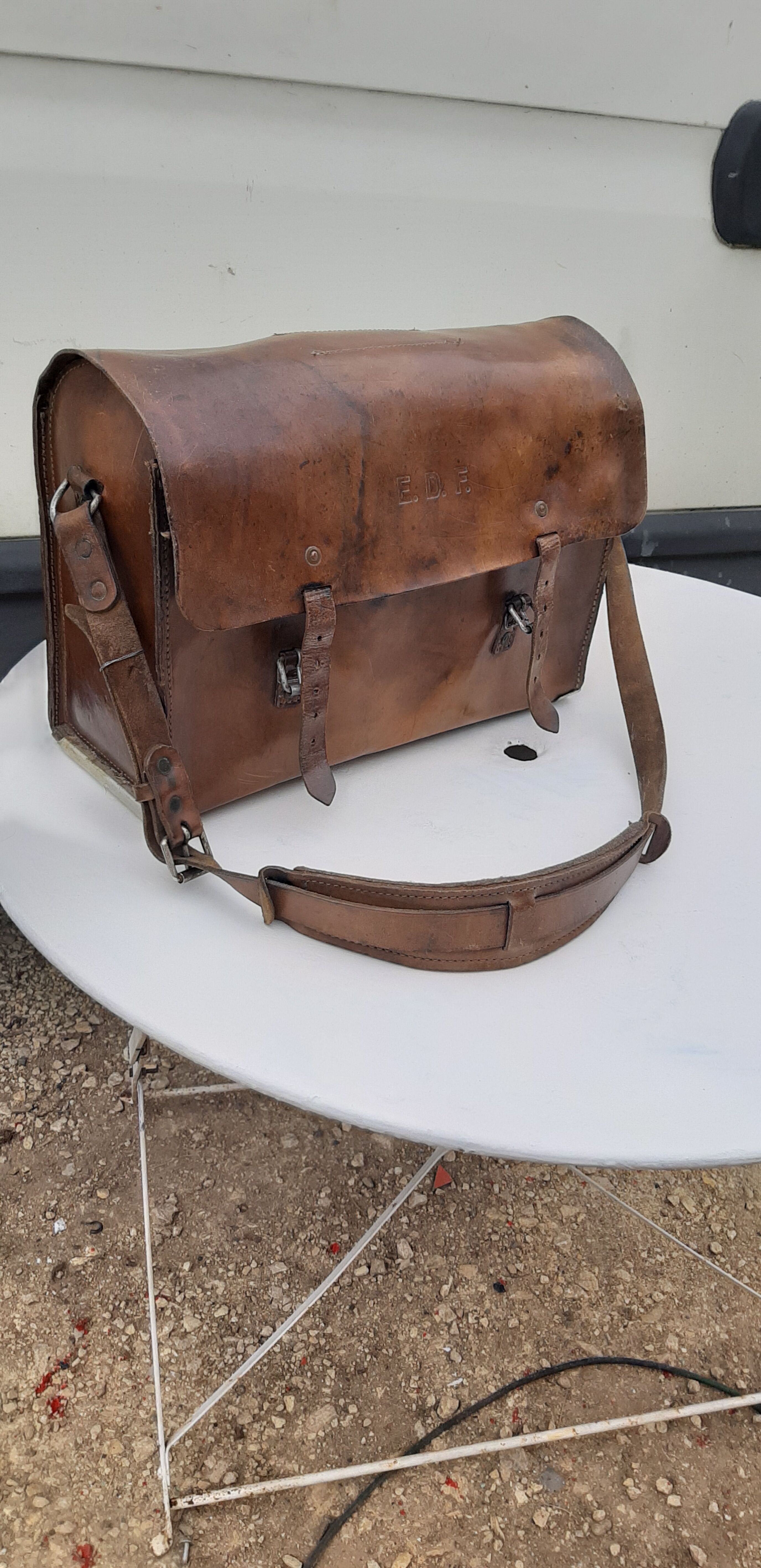 Edf leather work bag