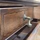 1930s English flat desk in oak