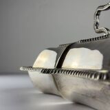 Antique silver-plated serving dish from Sheffield, early 20th century, England.