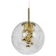Sputnik Ball Chandelier by Doria, Germany, 1970s