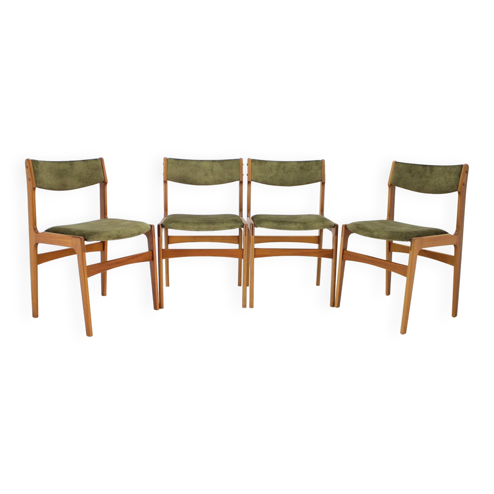 1960s Danish Teak Dining Chairs, Set of 4