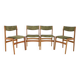 1960s Danish Teak Dining Chairs, Set of 4