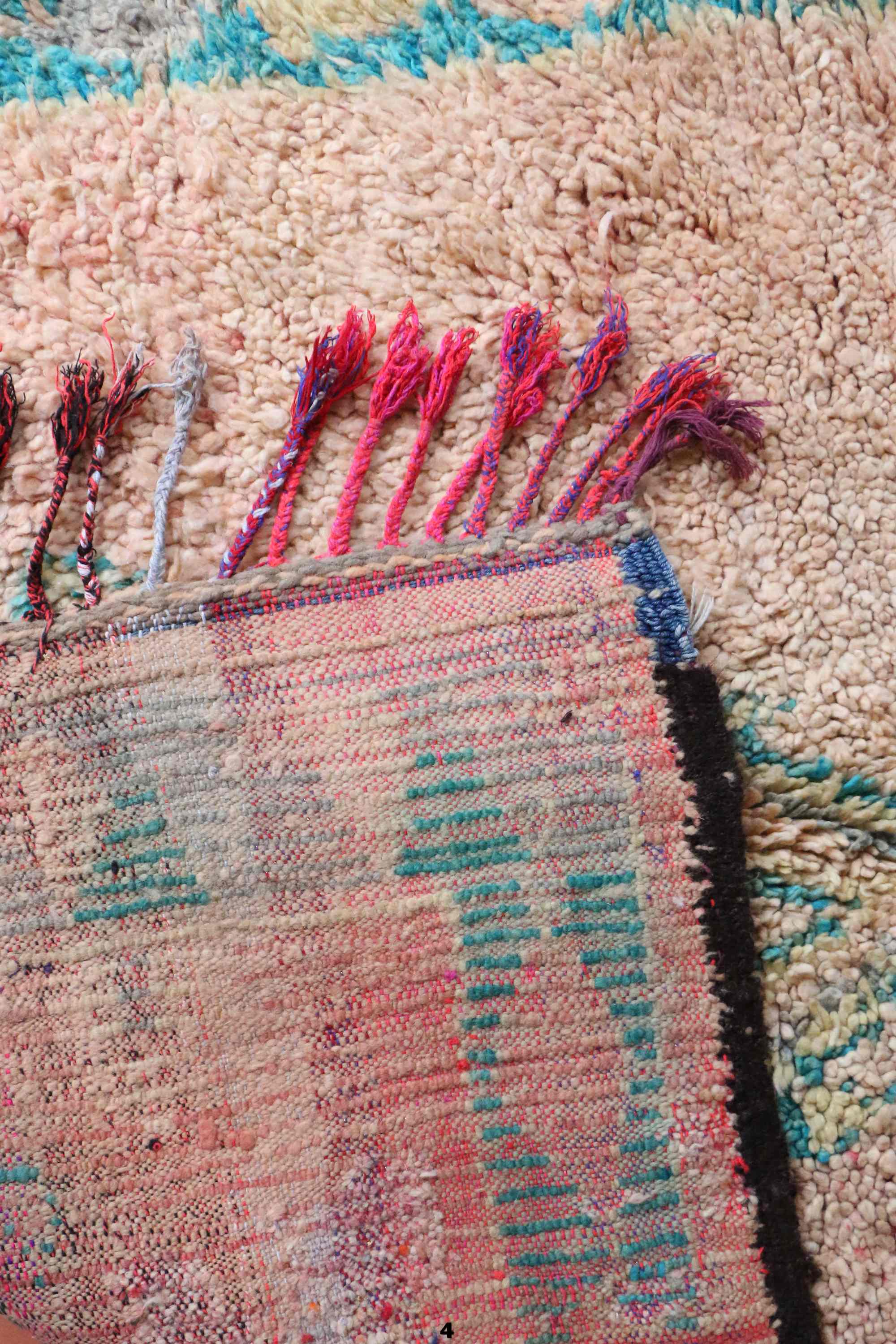 Old moroccan carpet 137 x 253 cm