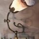 bronze lamp napoleon style lll 4 kg 36x27 cm tulip type muller unsigned