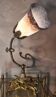 bronze lamp napoleon style lll 4 kg 36x27 cm tulip type muller unsigned