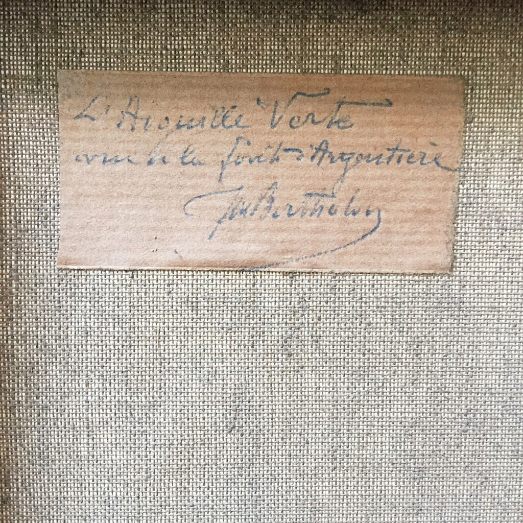 Old oil canvas turned it green 43 x 54cm