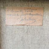 Old oil canvas turned it green 43 x 54cm