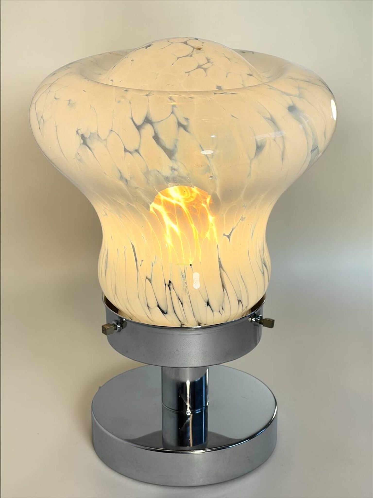 Mushroom lamp Murano glass Mazzega