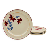 6 flat plates. Moulin des Loups. Model Sylvie.