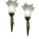 Murano Glass Brass Sconces Set of 2