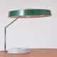Mid-century German green vintage metal desk lamp with flexible lampshade