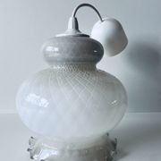 Glass hanging lamp