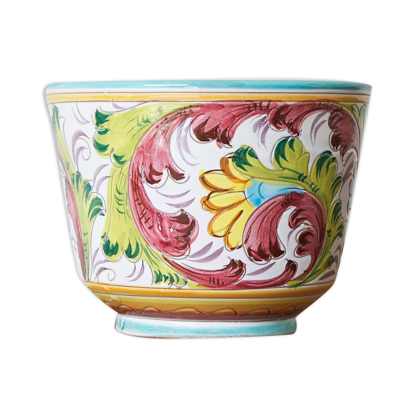 Pot de plantes en céramique italienne, années 1960