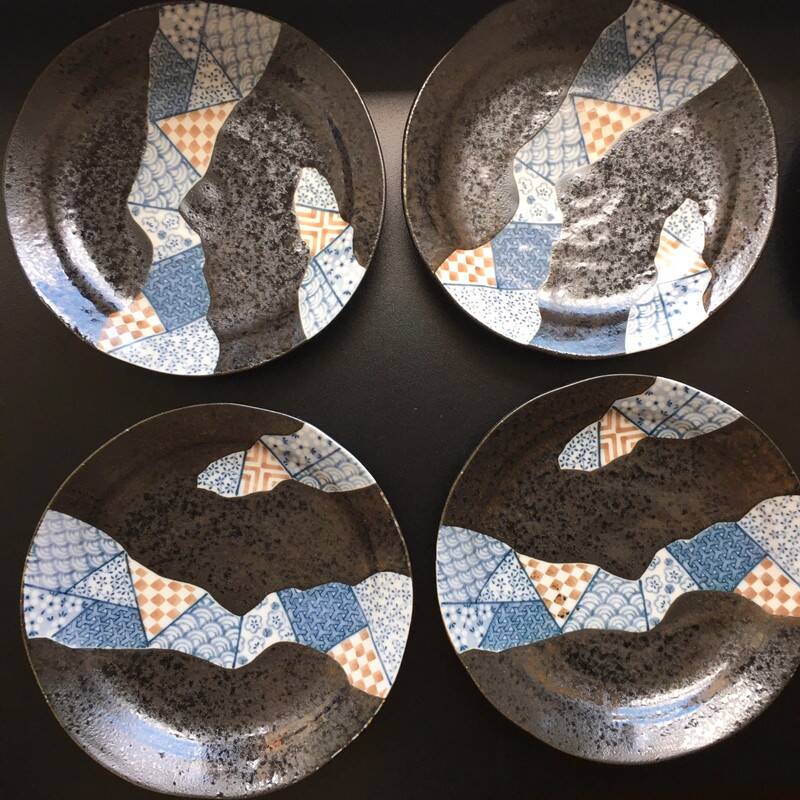 Assiettes 16,5 cm grès japonais Art Institute Chicago