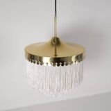 Midcentury Modern fringe ceiling lamp Hans-Agne Jakobsson Model T601, Sweden