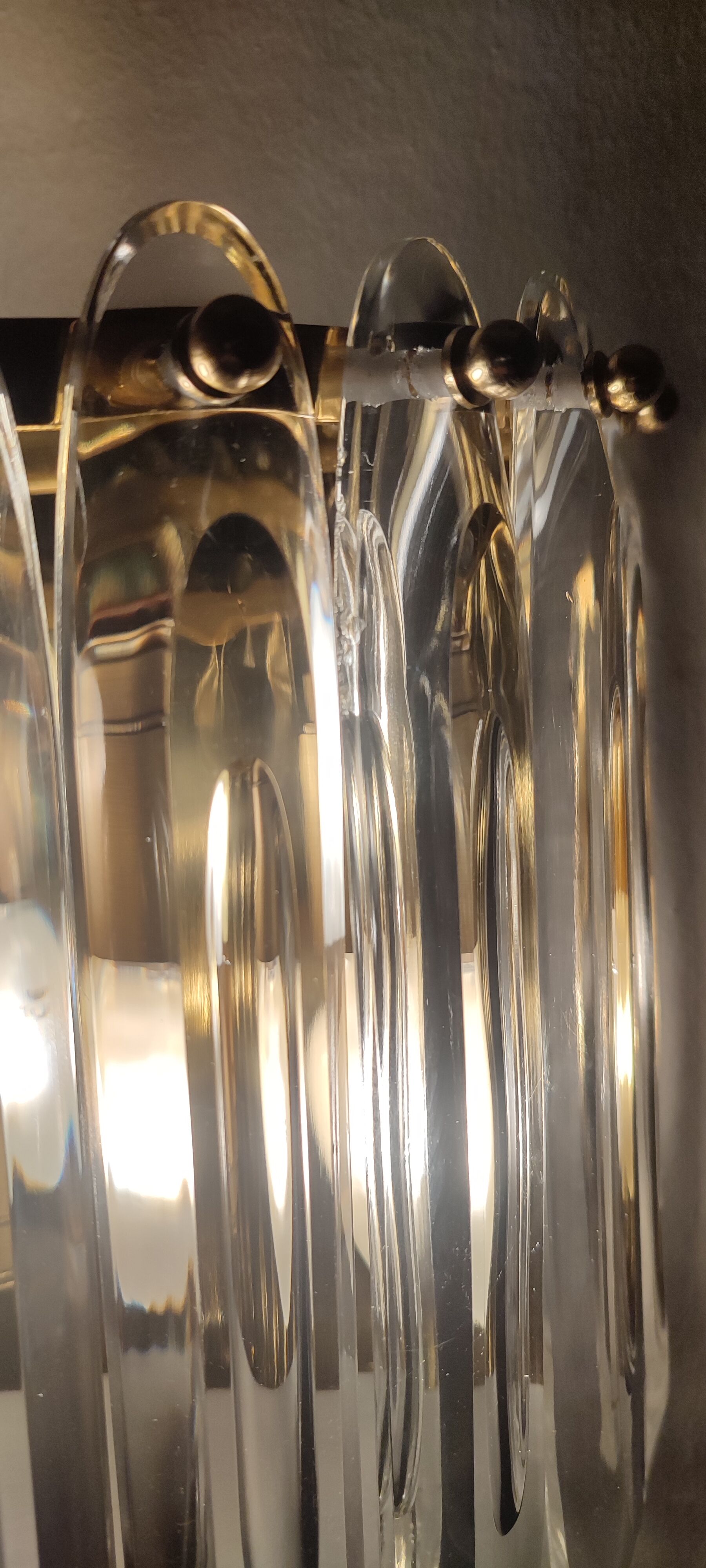 Crystals sconces Italy, 1970