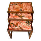 1960s marble nesting coffee table