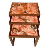 1960 marble nesting coffee table