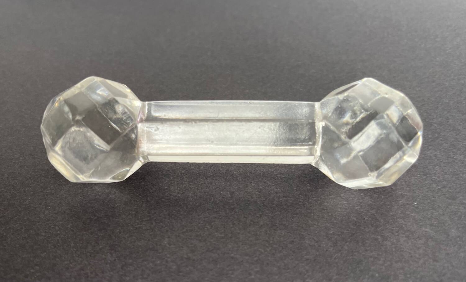 10 vintage glass knife holders