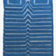 Contemporary Blue Rug - 271 x 218 cm