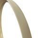 Beige vintage round mirror in a space style / wall mirror