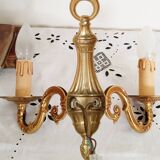 Applique 2 feux en laiton style Louis XVI