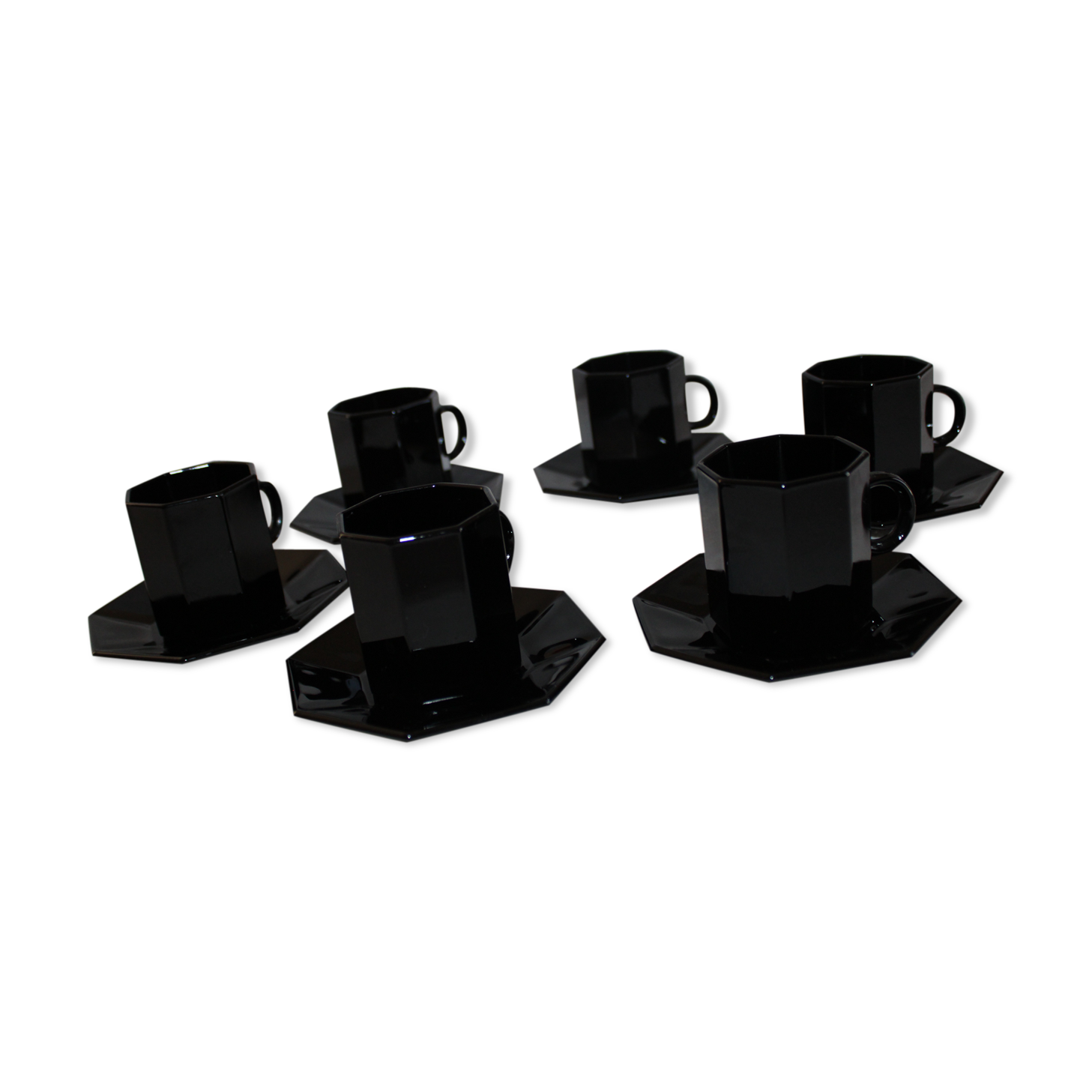 6 Arcoroc Octime model coffee cups