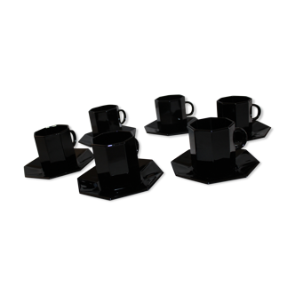 6 Arcoroc Octime model coffee cups