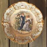 Assiette festonnée de Jean Pouyat XIXème siècle