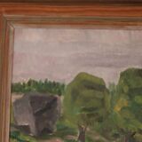 Original Swedish Oil on Panel – “Trees” by Gunnar Wärn – Signed