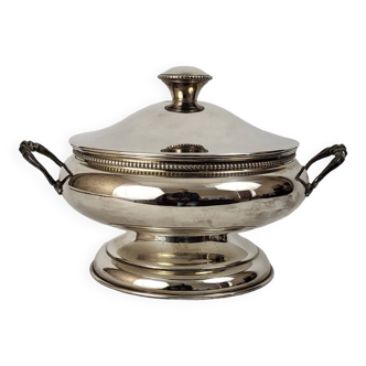 Alpaca silver metal tureen