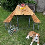 Guinguette table and benches
