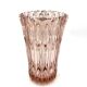 Pink crystal vase, Czech Republic, 1950s