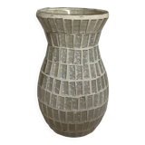 Vase in glittery mosaic