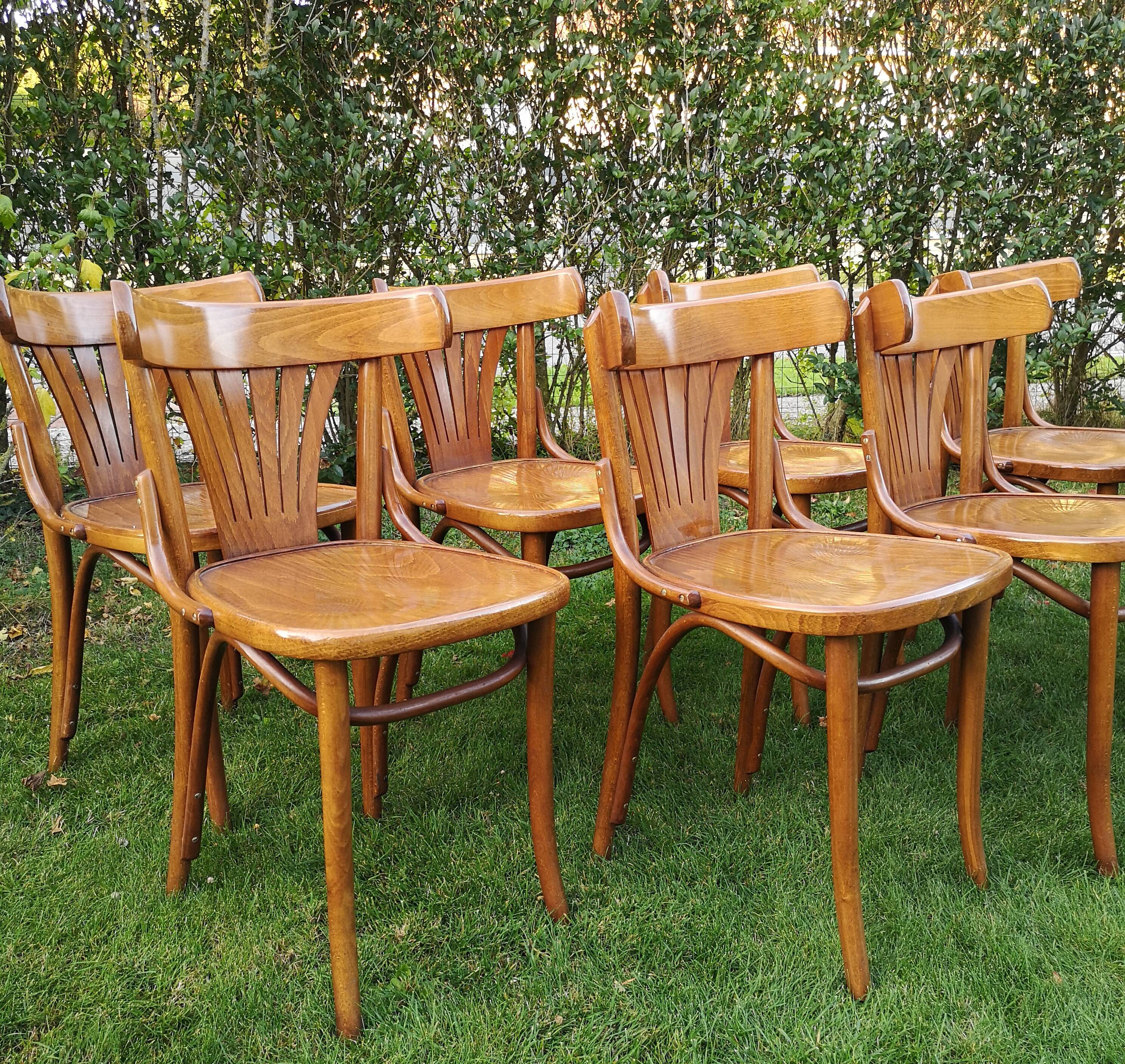 Set of 8 chairs Bistro
