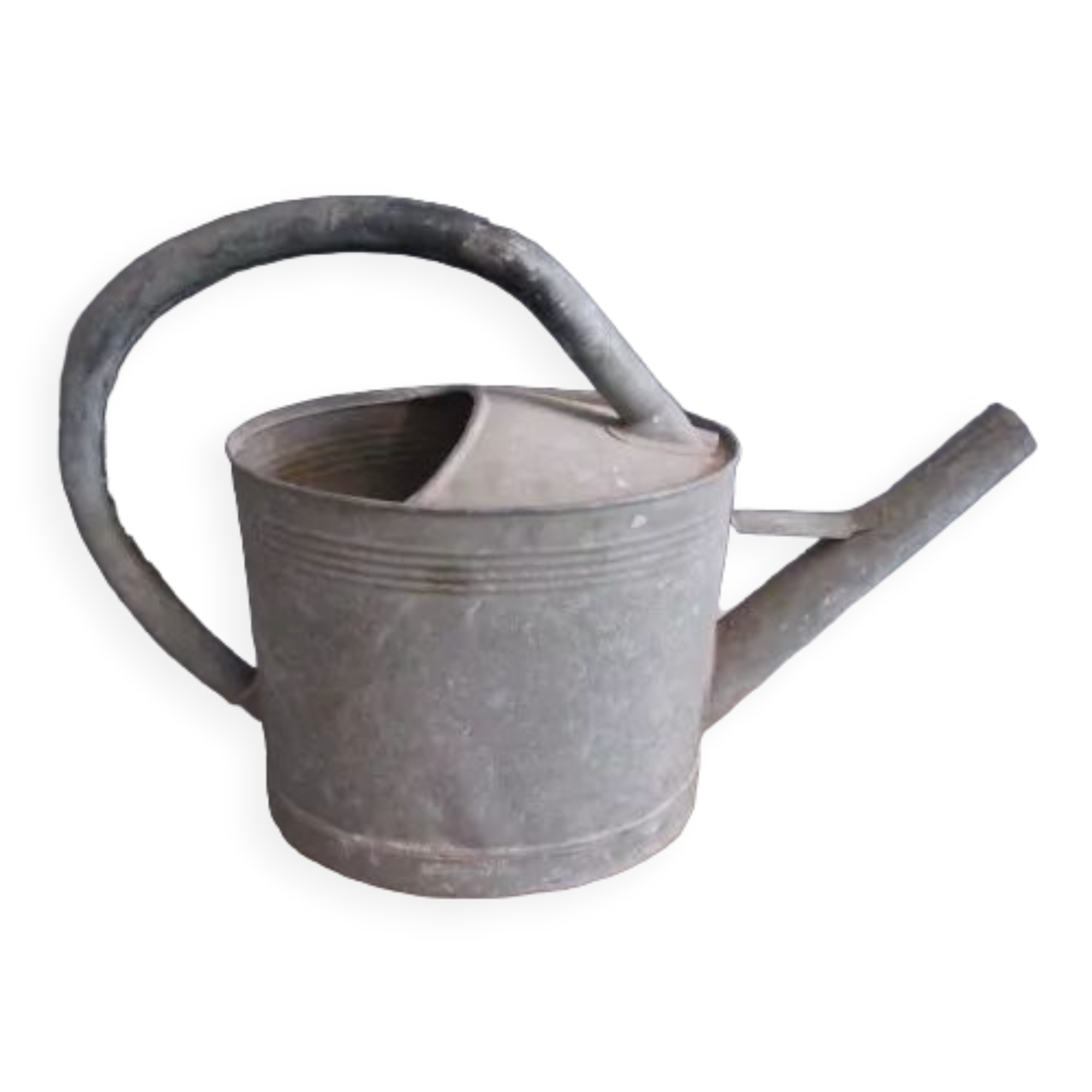 Old zinc watering can