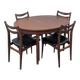 Vintage Scandinavian design table and chairs.