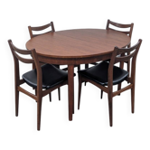 Vintage Scandinavian design table and chairs.