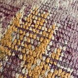 Vintage Berber pouf in handwoven wool