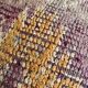 Vintage Berber pouf in handwoven wool